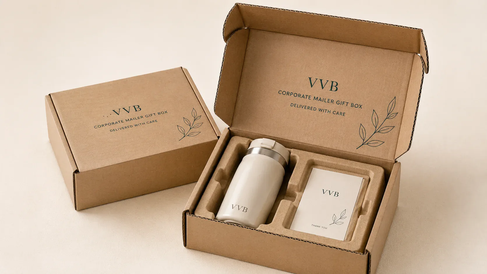 Corporate mailer gift boxes for direct delivery and remote gifting